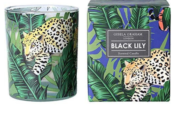 Gisela Graham Black Lily Scented Candle