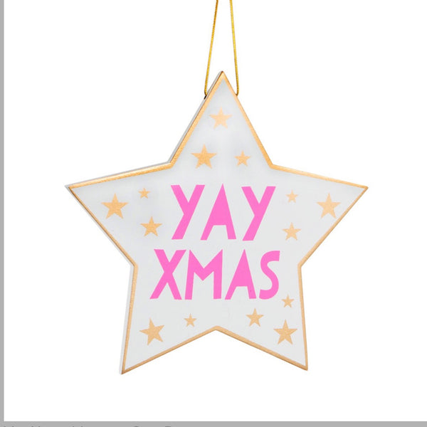 YAY XMAS Hanging Star Decoration