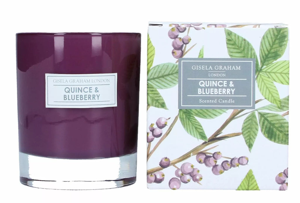 Gisela Graham Quince & Blueberry Scented Candle