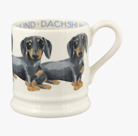 Emma Bridgewater Black & Tan Dachshund 1/2 Pint Mug