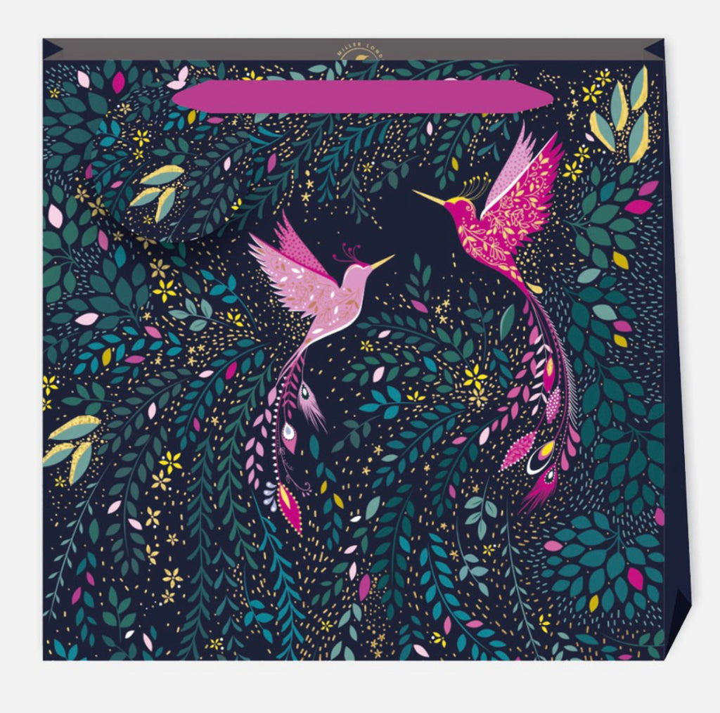 Sara Miller Hummingbird Paradise Large Gift Bag